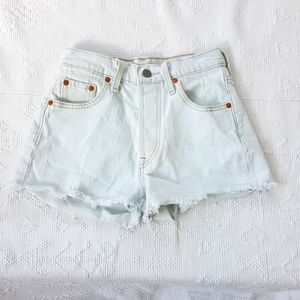 Levis light wash 501 shorts